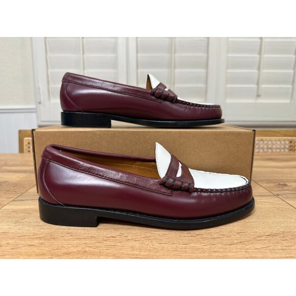 Madewell x G.H.BASS Men\'s Larson Weejuns® Loafers White Wine Leather 7.5 NWOB main image 12